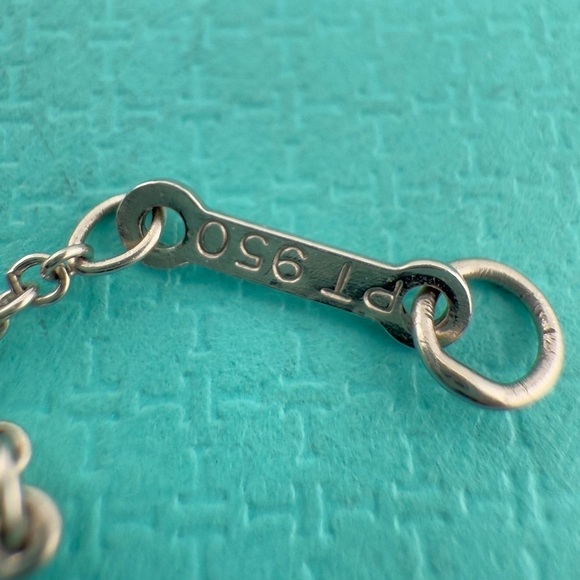 RARE Tiffany & Co. Vintage Tahitian Pearl & Diamond by the Yard Bracelet in Plat - Picture 8 of 8